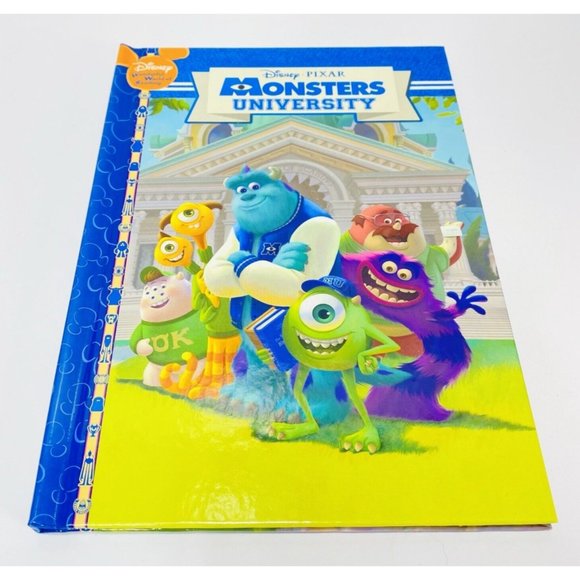 Monsters Inc University Kid Book Hardcover Disney Wonderful World Of Reading New - Picture 2 of 5